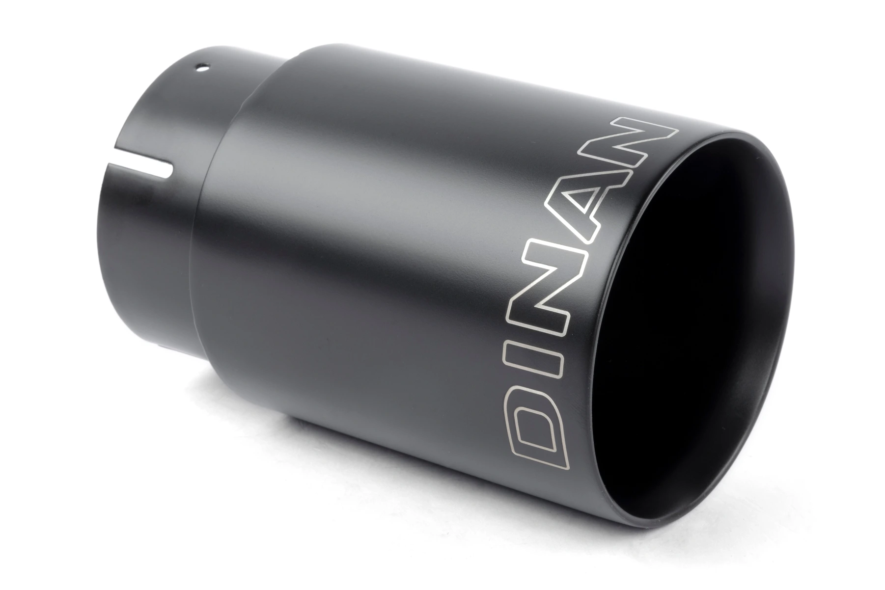 Dinan Double-Walled 4" Clamp-On Exhaust Tip (Black Ceramic) 4" Outlet, 3.25" Inlet