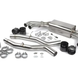 Dinan Free Flow Axle-Back Exhaust - 2020-2025 BMW X3M/X4M Stainless Steel - Black Tips - F97/F98