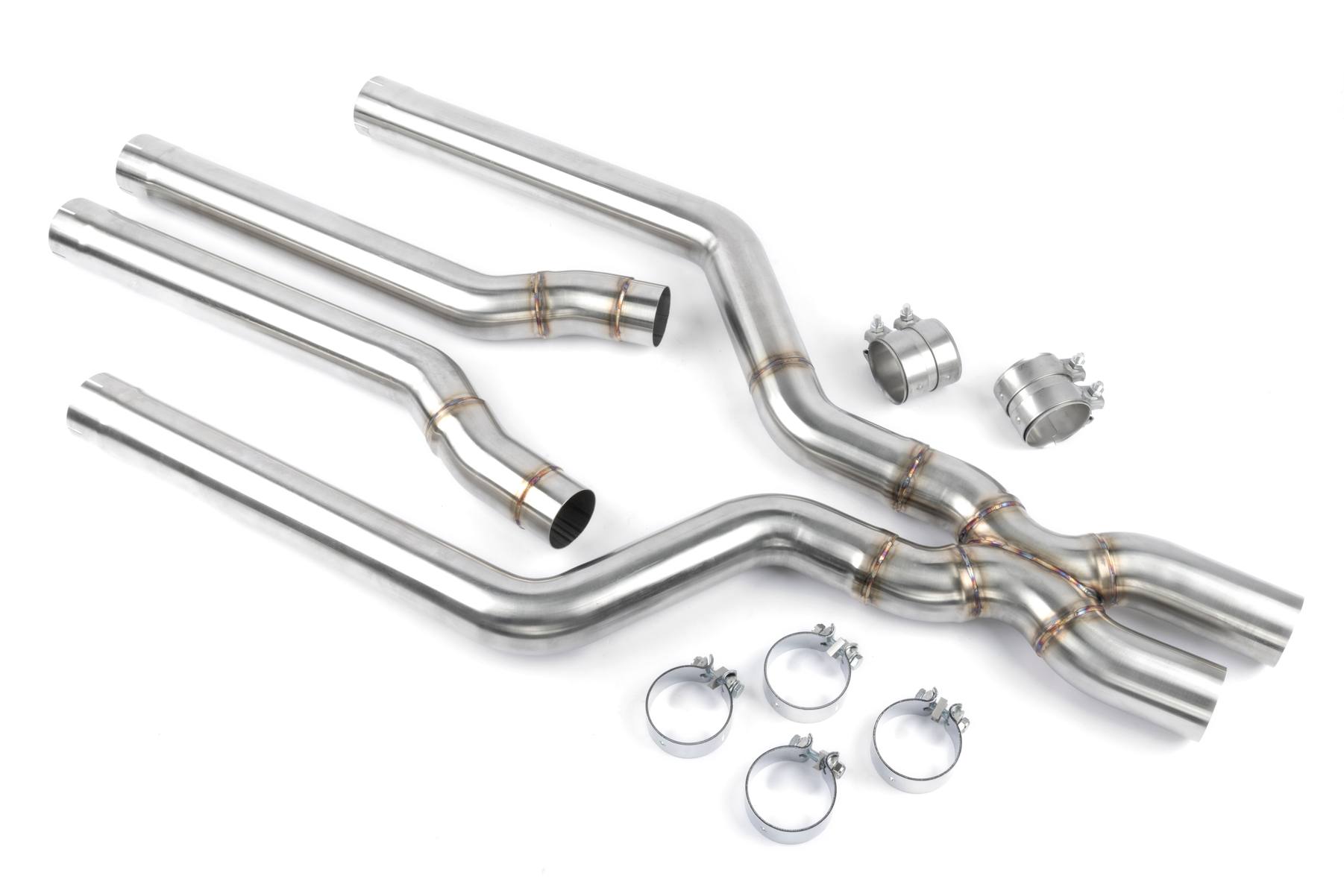 Dinan High Flow Middle Exhaust - 2020-2023 BMW X5M/X6M Stainless Steel - 3.25" - F95/F96